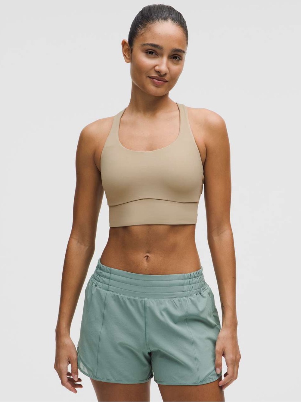 NWT Lululemon Energy Longline Bra Sheer Oak